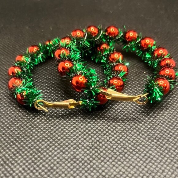 3/$12~Christmas Hoop Earrings - Picture 7 of 9